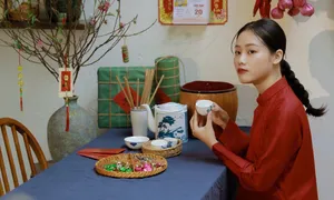 Người trẻ đổ xô chụp ảnh Tết sớm Người trẻ đổ xô chụp ảnh Tết sớm
