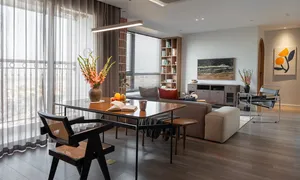 Căn hộ 110 m2 bớt phòng ngủ để nới rộng không gian chung Căn hộ 110 m2 bớt phòng ngủ để nới rộng không gian chung